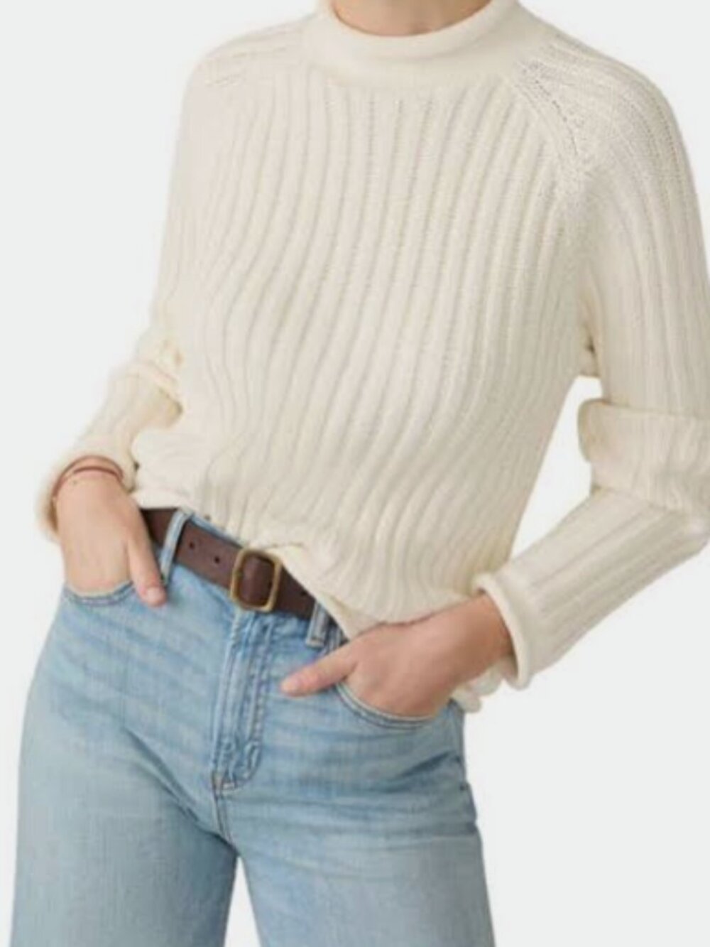 Faherty White Sweater